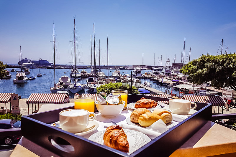 colazione in terrazza